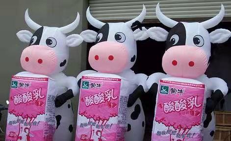 三家镇牛奶包装广告气模